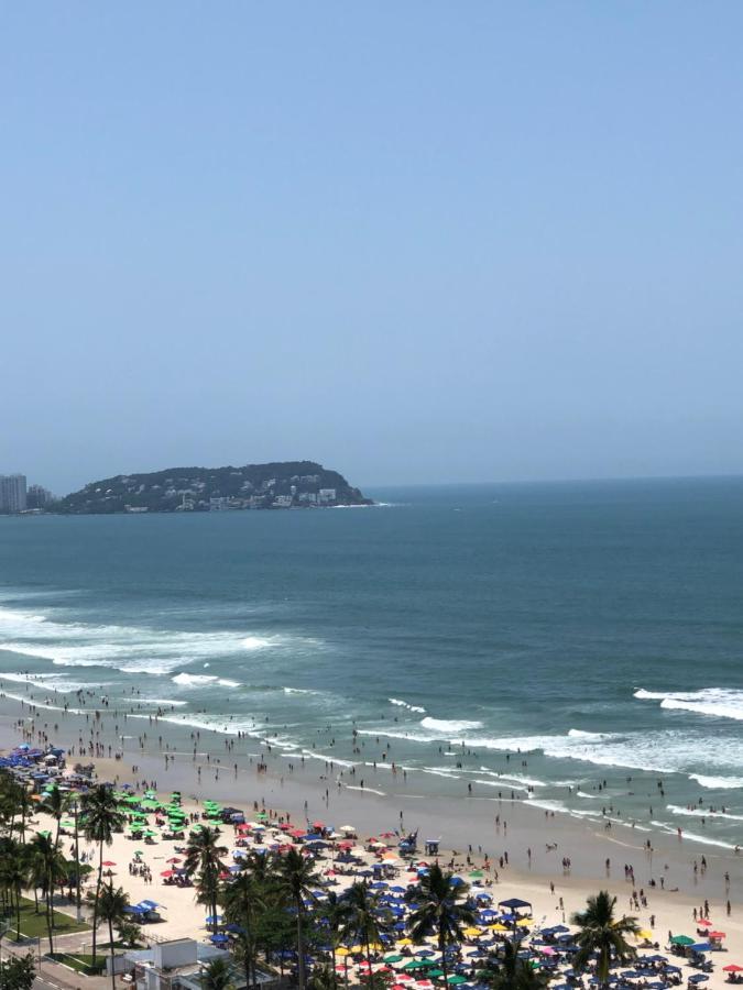Pe Na Areia - Sol E Mar Enseada Appartement Guarujá Buitenkant foto